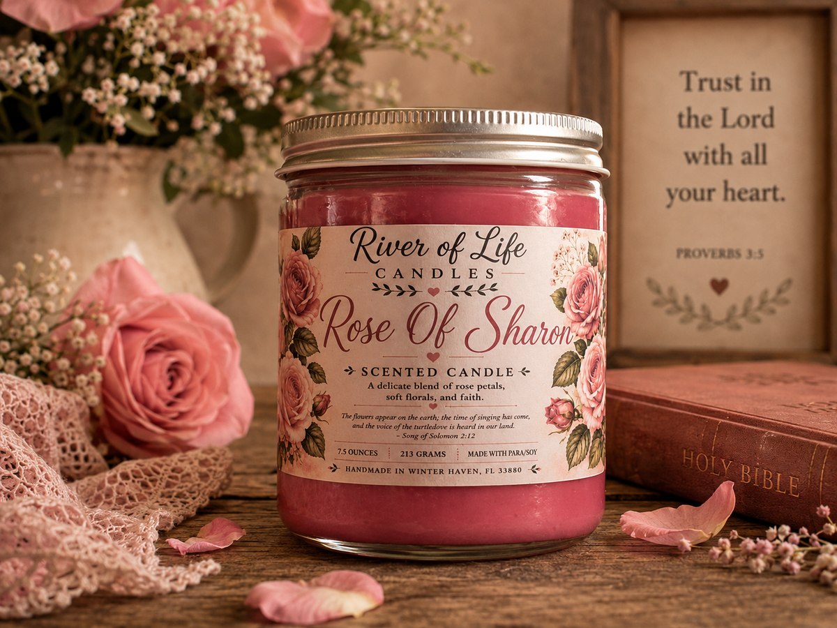 Rose of Sharon Scented Candle